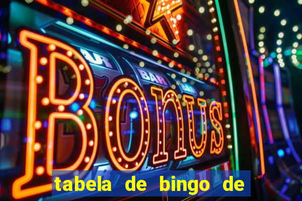 tabela de bingo de 1 a 100